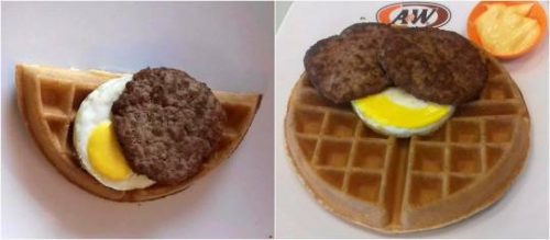 All Day Breakfast Waffles ala A&W Restaurant