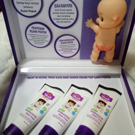 Produk Sleek Antibacterial DIaper Cream untuk Ruam Popok