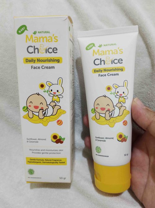 Krim Wajah untuk Bayi Berkulit Kering - Review Mama's Choice Baby Daily Nourishing Face Cream