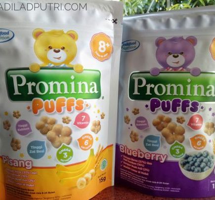 Review Promina Puffs, a Healthy Baby’s Finger Snack