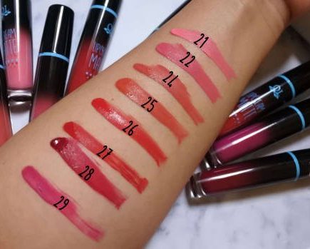 Review & Swatch All 8 Shades Lipcream Matte QL Cosmetic